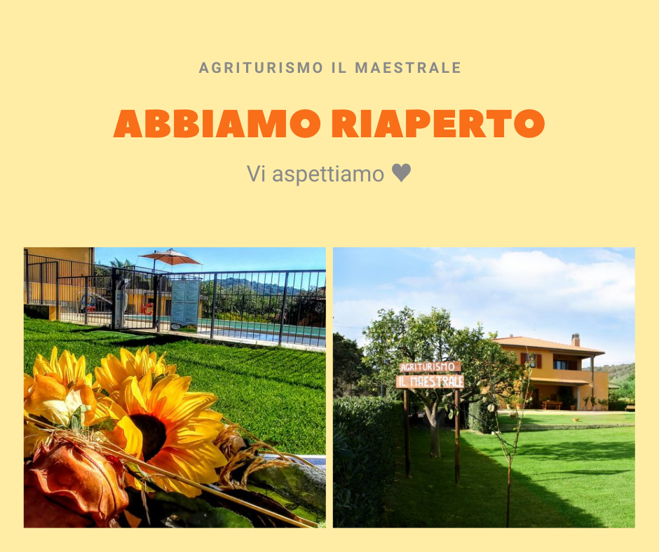 Agriturismo Maremma. ABBIAMO RIAPERTO