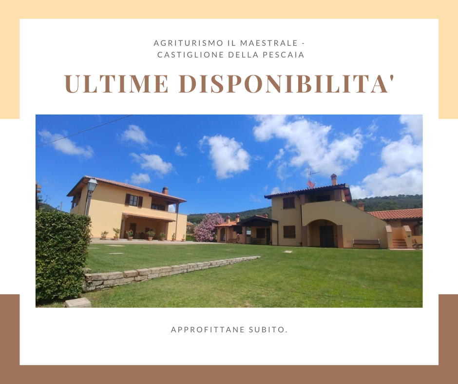VACANZE IN MAREMMA - IL MAESTRALE ultime disponibilita'